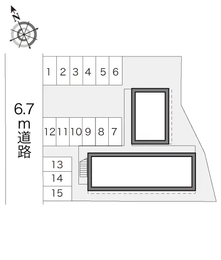 ★手数料０円★海部郡大治町三本木　月極駐車場（LP）